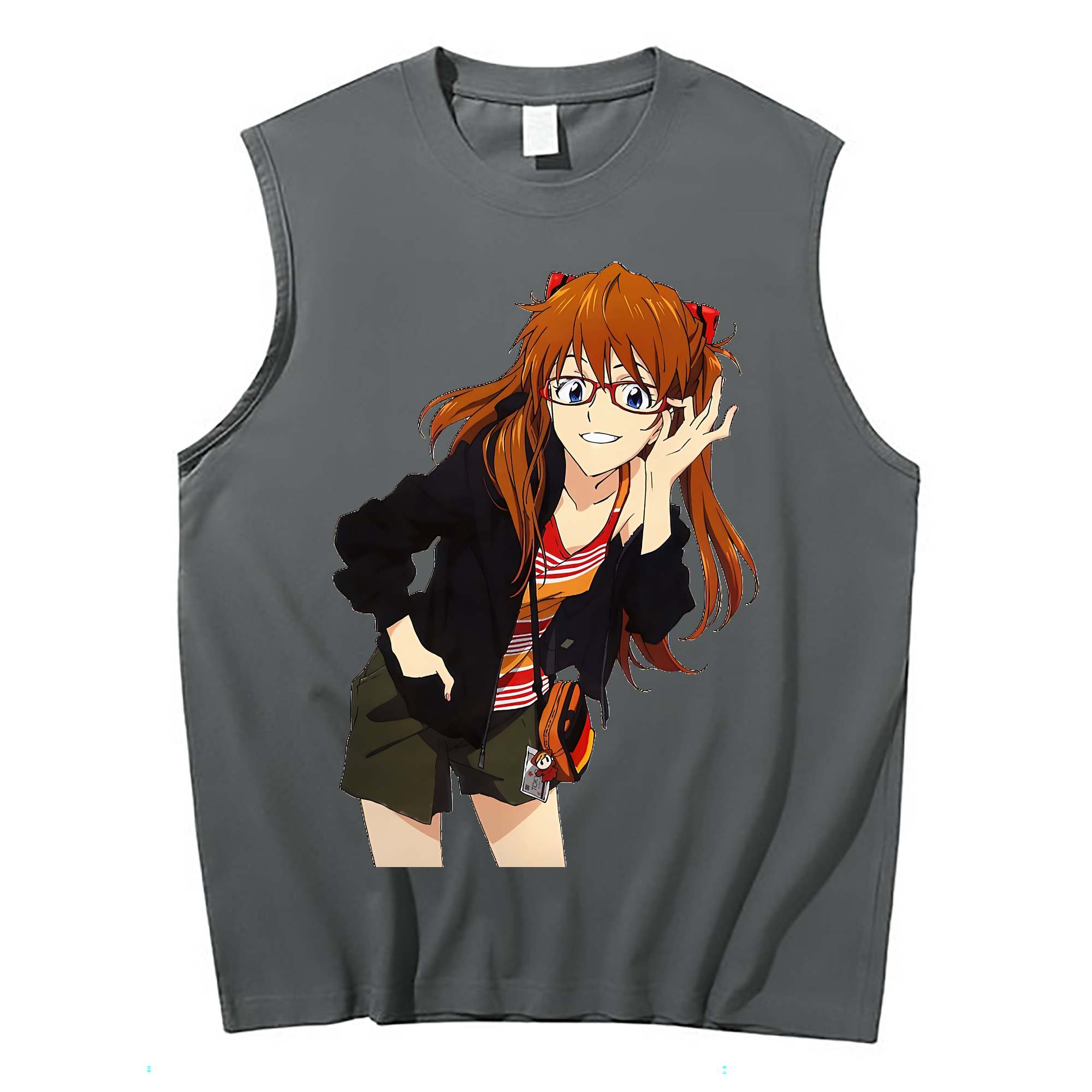 （画像用） EVA 新世紀エヴァンゲリオン コットン100％タンクトップ（フロントプリント）